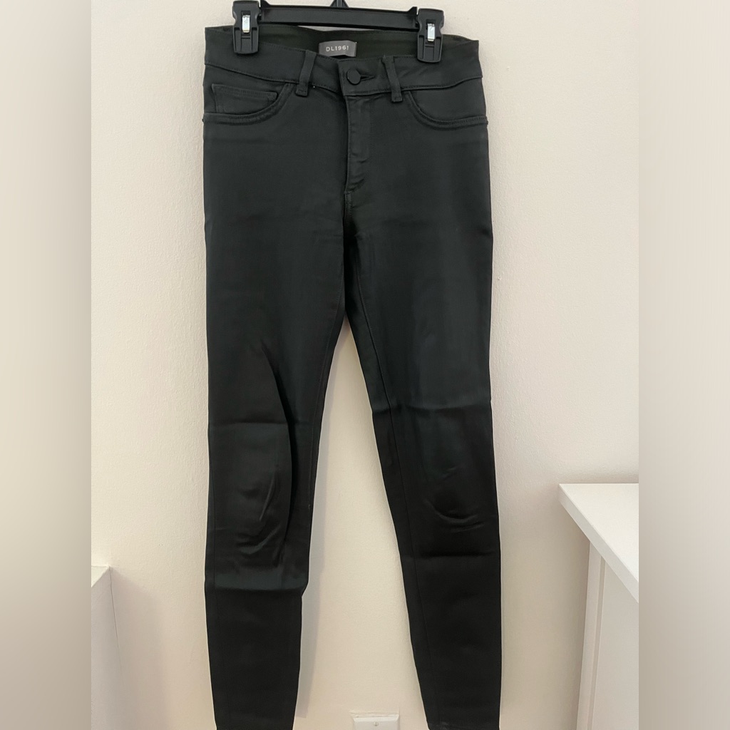 Dl1964 Wax Coated Green Jeans